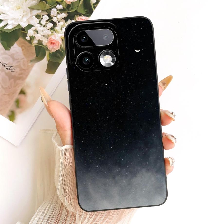 Мягкий силиконовый чехол из ТПУ для Realme 16 Pro Pro+ Чехол для телефона Винтажный Звездный Вишневый Бант Печать Ромашка Бампер Для Realme16 Ударопрочный