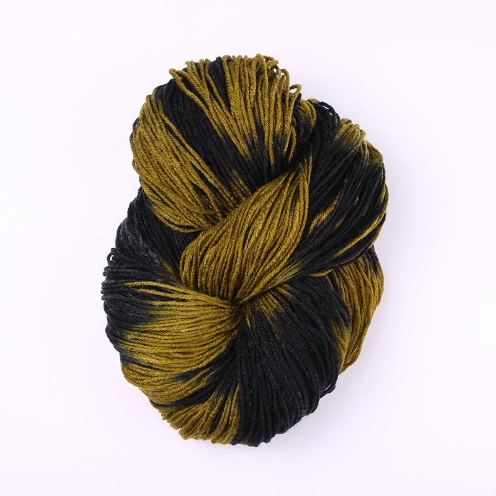 Segment Dyed Wool Yarn Mixed Color Knitting Yarn Thick Knitting Crochet Thread Sweater