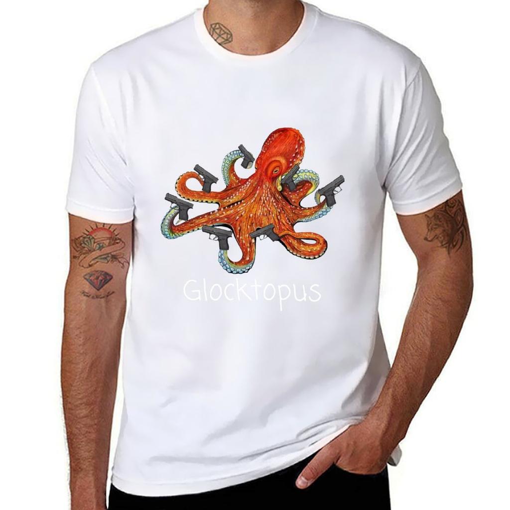 Glocktopus Tshirt Casual Breathable Short Sleeve Top