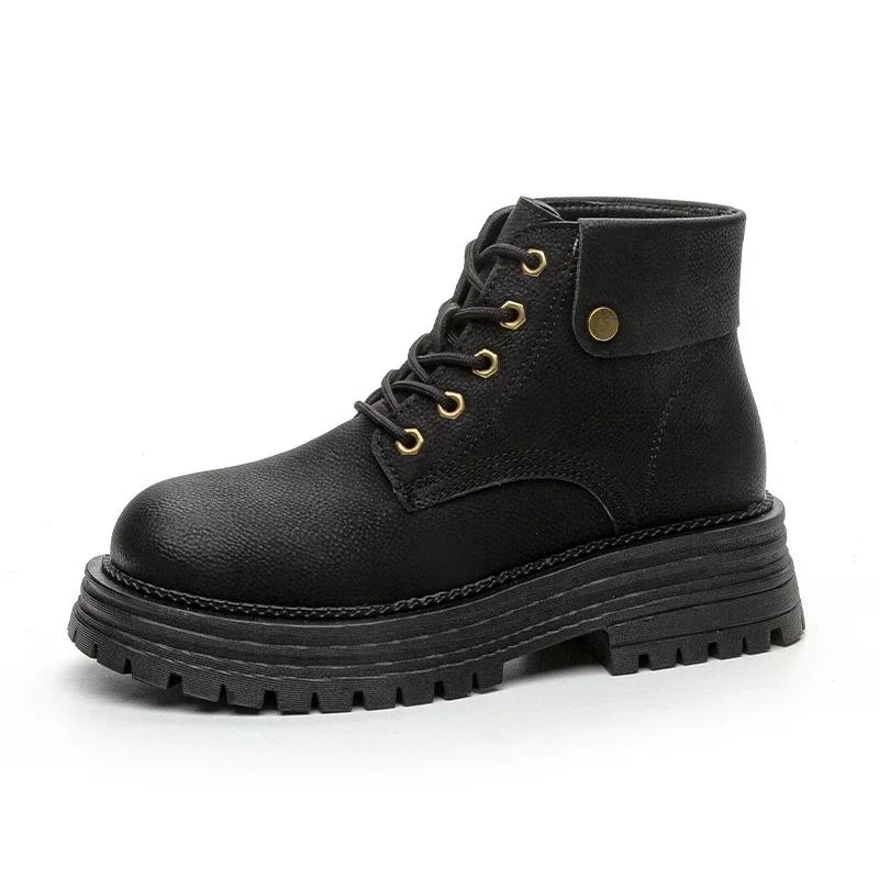 SyfIyno 2024 New Plus Plush and Thin Styles Boots Women Chunky Boots Ladies Shoes Khaki Yellow Black Boots Women Barefoot Shoes