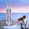 Cylinder Cremation Jewelry Tree of Life Urn Ashes Necklace for Women Men Vial Cremation Ash Pendant  Memorial Jewelry