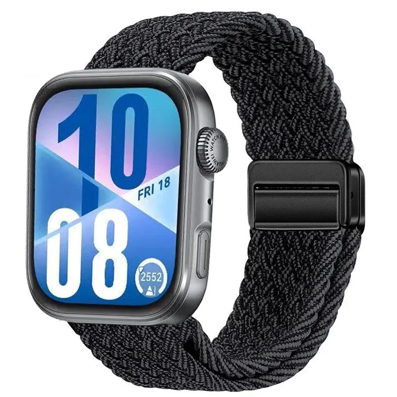 Магнитный плетеный ремешок для Huawei Watch Fit 4 Pro 3 Нейлоновая петля Браслет для спорта для Huawei Fit3 Fit4 4Pro Аксессуары для ремешка