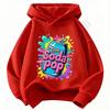 2026 4-14 лет Женские худи Весенняя мода Худи с принтом MyLittle Soda Pop Повседневный тонкий пуловер с длинным рукавом