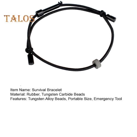 1/2Pcs EDC Survival Bracelet with Tungsten Alloy Beads Portable Outdoor Emergency Glass Window Breaking Bracelet Rescue Wristband Wrist Strap Escape