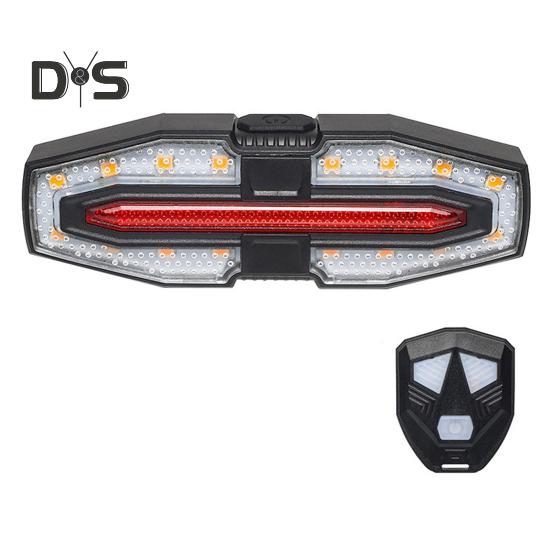 Задний фонарь для велосипеда, регулируемый светодиодный пульт дистанционного управления, для горного велосипеда, шоссейный, водонепроницаемый, перезаряжаемый, яркий, предупреждение для езды на велосипеде ночью