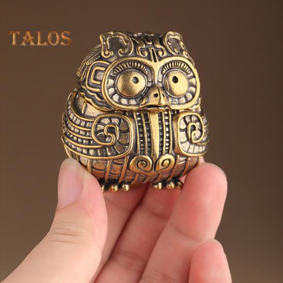 Винтажная фигурка совы, мини-курильница в виде совы с крышкой, коллекционное украшение в виде совы для дома, гостиной, офиса, стола, книжной полки, декор