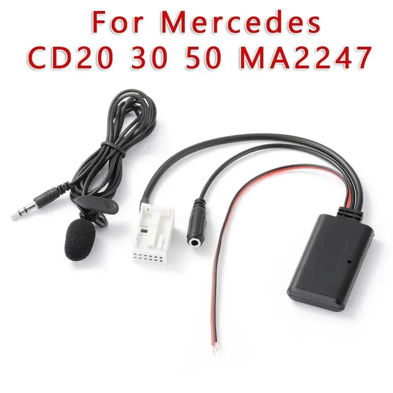 Аудиоадаптер Bluetooth с кабелем Aux MIC и микрофоном для Mercedes W245 W203 W209, высококачественный материал
