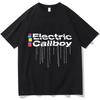 Футболки Electric Callboy Мужские/женские 100% Одежда Распространенная Уличная Одежда Футболки Дышащие Футболки с Круглым Вырезом Короткий Рукав