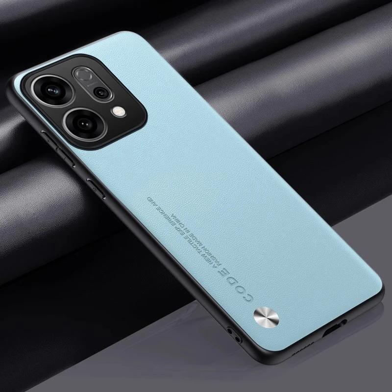 Для Reno 14 Pro 5G Reno14 Однотонный Чехол для Телефона из Искусственной Кожи Для OPPO Reno 14Pro Матовый Чехол Силиконовый Ударопрочный Мягкий Край Задняя Крышка