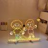 Acrylic Colorful LED Writing Board Erasable Kids Drawing Board Message Board Painting Board