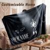 Custom Name Flannel Blanket,Apache 207 Lightweight Warm Bed Blanket For Couch & Holiday Gift