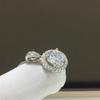 Серебро 925, оригинальное 2-каратное круглое бриллиантовое ожерелье с подвеской в ​​цвете Past D, кулон с муассанитом, американская цепочка с драгоценными камнями