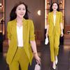 Ayollar uchun kuzgi moda: Professional ko'rinish uchun kundalik, qaddi-qomatga mos uch qismli kostyumlar