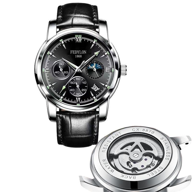 Полностью автоматические немеханические часы мужские водонепроницаемые светящиеся полые часы с турбийоном мужские часы Business Trend Watch