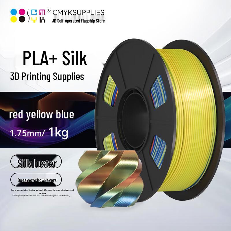 CMYKSUPPLIES Шелковый PLA+ Филамент для 3D-принтера Штепсель CN (адаптер в комплекте)