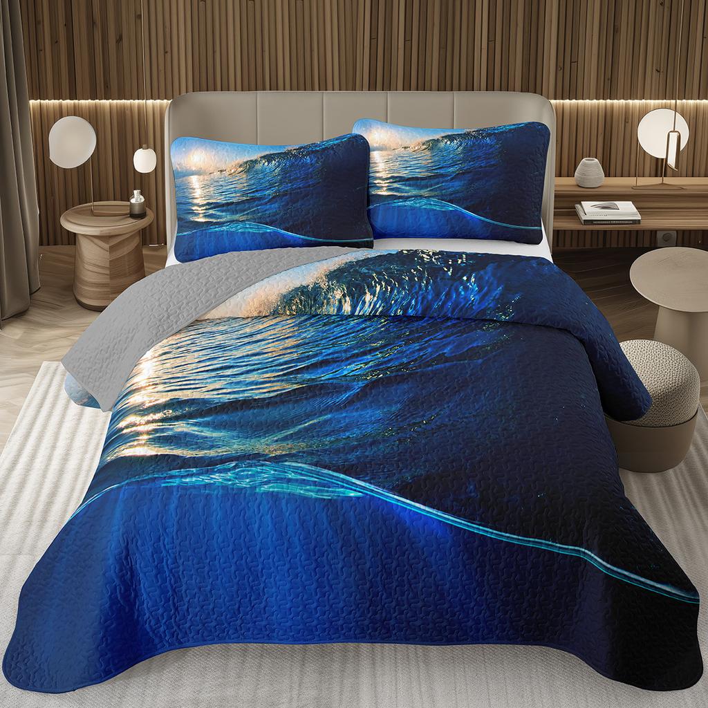 Покрывало Дерево Пейзаж Природы Покрывала для Мальчиков Девочек Реверсивный Серый Комплект Покрывала Современное Абстрактное Искусство Стеганое Постельное Белье Квин