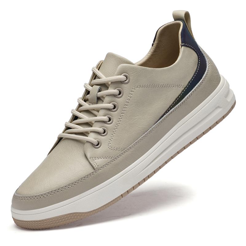 Модные новые мужские кроссовки, увеличивающие рост, удобная кожаная обувь для мужчин, стелька, каблук 6 см, повседневная обувь для мужчин