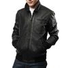 Men's Genuine Lambskin Black Leather Jacket Stylish Motorcycle Bomber Biker Outerwear MJ 160