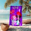 Personalized customized proof beach towel with Trolls pattern - soft, absorbent,quick-drying,perfect swimming,camping&bathing
