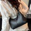 2025 new fashion underarm bag Korean version of handbag shoulder bag soft leather large capacity niche solid color tote bag for women