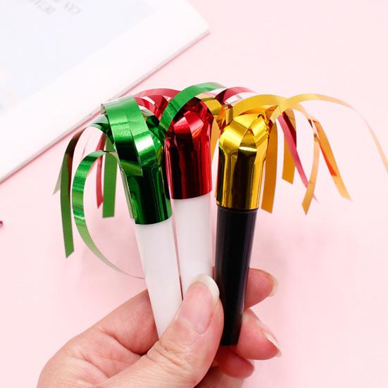 Yousheng 24 шт. праздничные гудки с блестками и металлической бахромой, новогодние гудки, свистки для вечеринок, сувениры на день рождения, выпускной, Рождество