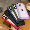 Противоударный защитный чехол-бампер для iPhone 15 14 13 12 11 Pro Max XS XR X 7 8 Plus SE2, мягкая рамка из ТПУ, гибридный прозрачный сверхпрочный чехол