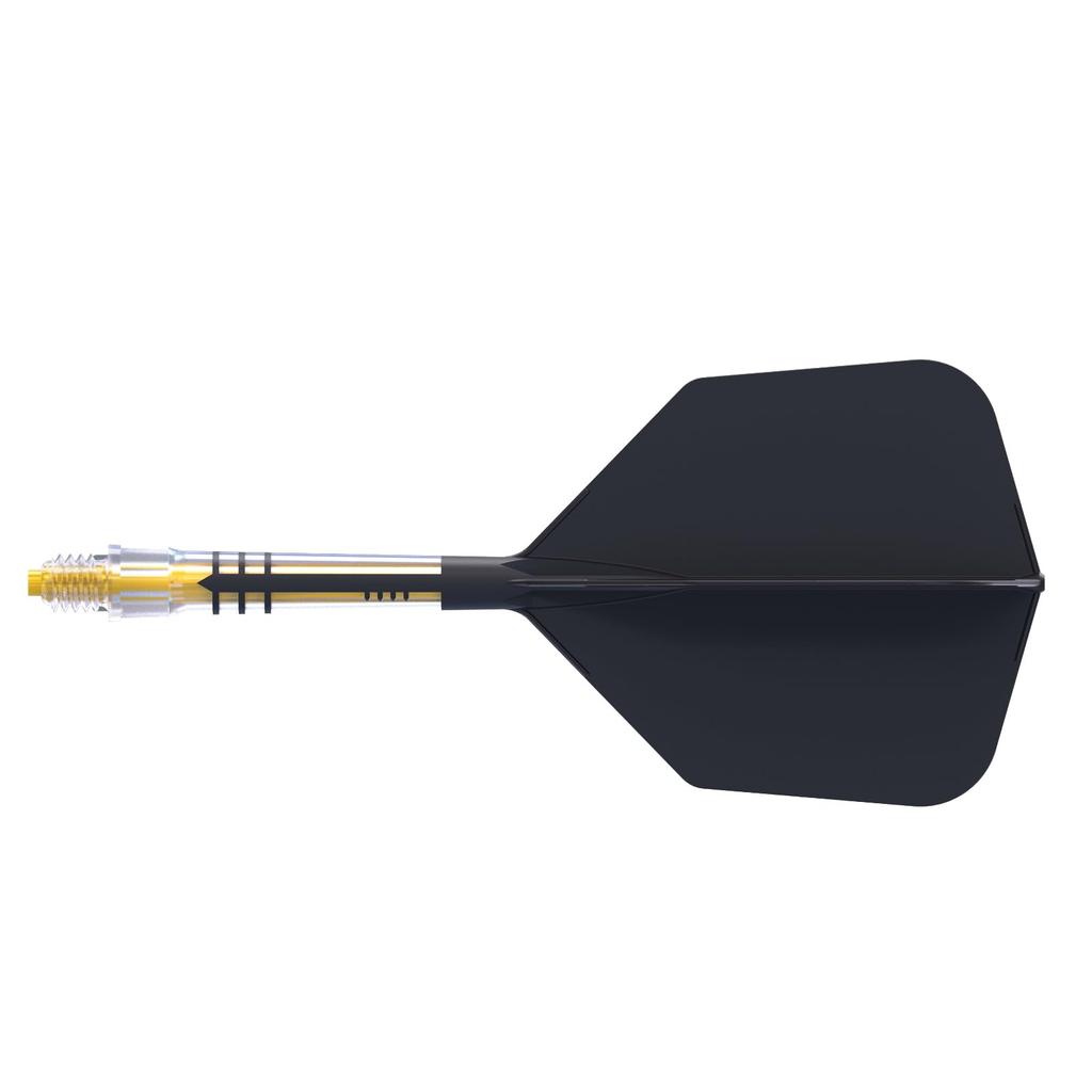 CUESOUL Integrated Dart Flights ROST AK57 T19 Carbon Fiber Shaft Big Wing Shape 3 Pieces Built-in CS-AK571-4