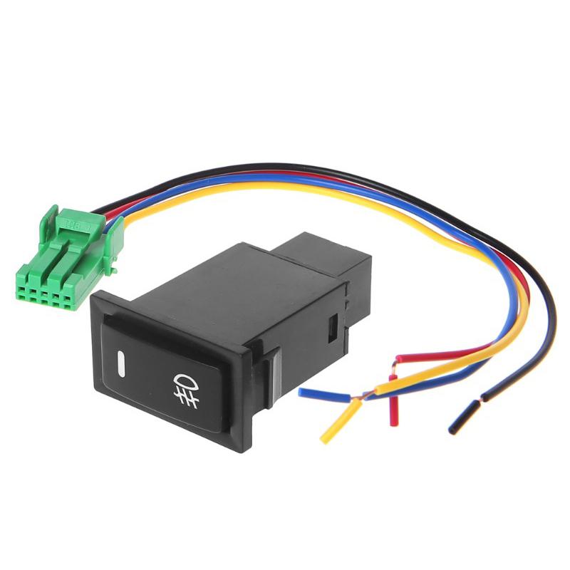 Кнопка включения противотуманных фар автомобиля, кнопка включения противотуманных фар заднего хода, 4-проводная кнопка для Camry Prius Corolla, переключатель противотуманных фар, DC12V