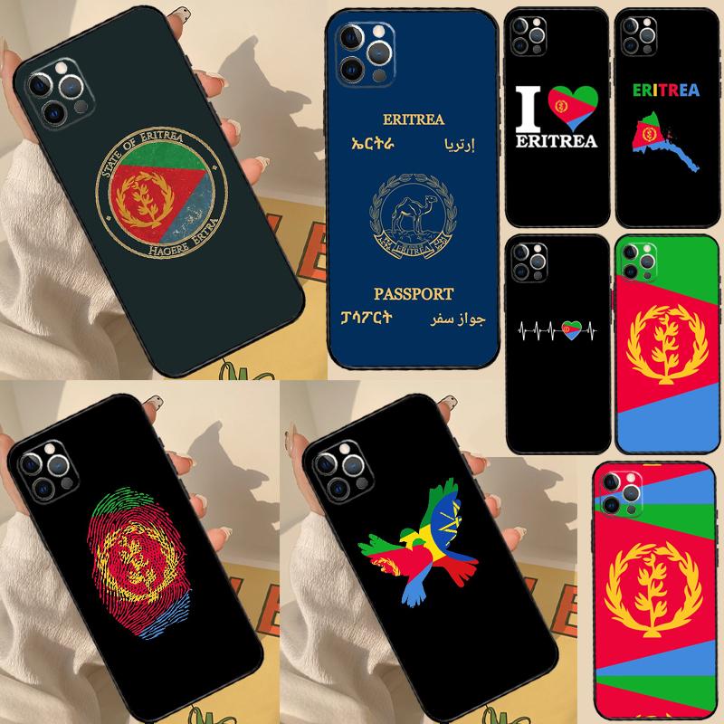 Чехол для телефона с флагом Эритреи для iPhone 15 Pro Max 14 13 12 11 16 17 Pro Max mini 15 16 Plus 16e 17 Air Cover