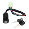 4 Pin Wire Ignition Key Switch Sensitive Durable Ignition System Switch with 2 Keys for Quad 4 Wheeler ATV Go Kart