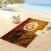 Galatasaray Bold Print Beach Towel, Large Soft Quick Dry Towel for Beach Camping Swimming