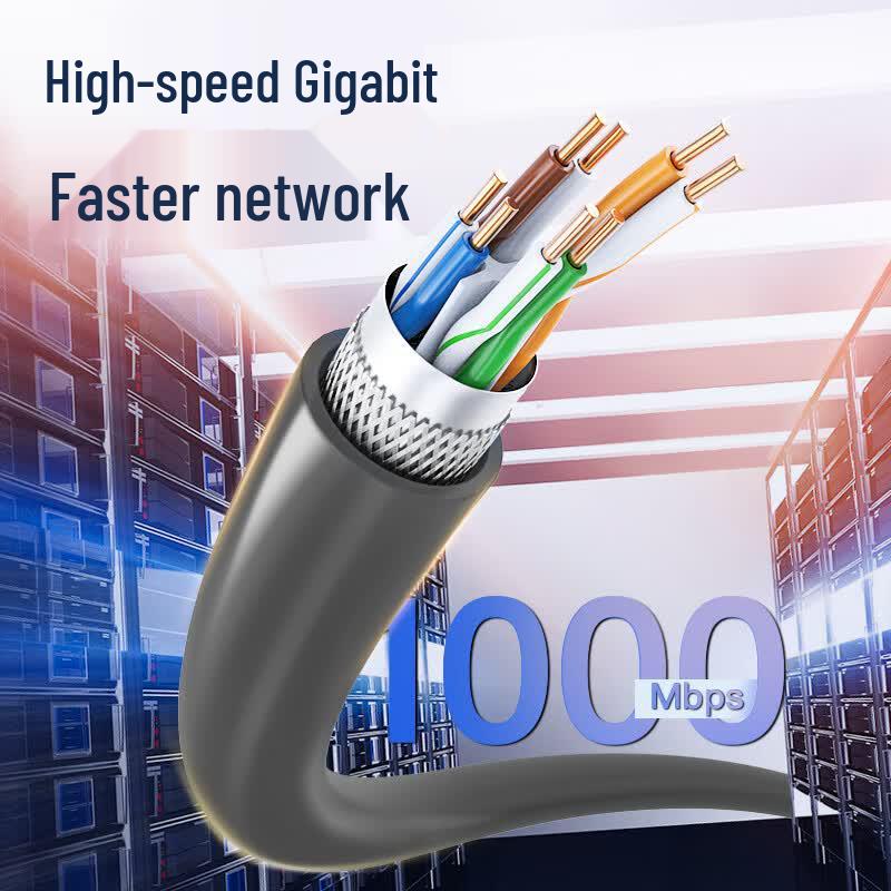 CHOSEAL Category 6 Dual-Shielded Gigabit Ethernet Cable