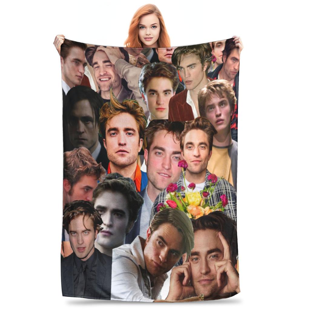 The Twilight Saga Blankets Fleece Textile Decor Edward Robert Pattinson Breathable Soft Throw Blanket for Bed Bedroom Rug Piece
