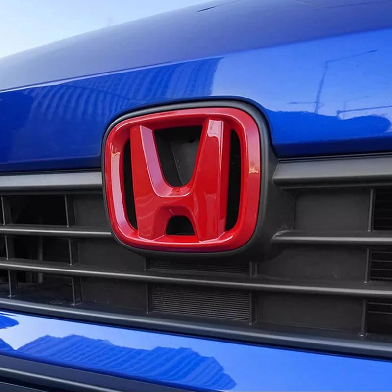 BXK3 ABS Значок-эмблема Honda H для Передней решетки Заднего багажника Рулевого колеса Подходит для Civic Accord CR-V Fit XR-V Odyssey Автоаксессуары