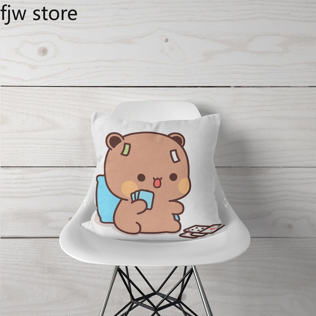 Cute Red Panda Throw Pillow Cover Fashion Anime  Boob   Sofa Chair Bed Cushion  Room Home Decoration