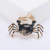Ретро эмалированная брошь в форме краба, изысканная булавка из сплава, костюм с лацканами, женский значок, ювелирное изделие, подарок, аксессуары для пальто