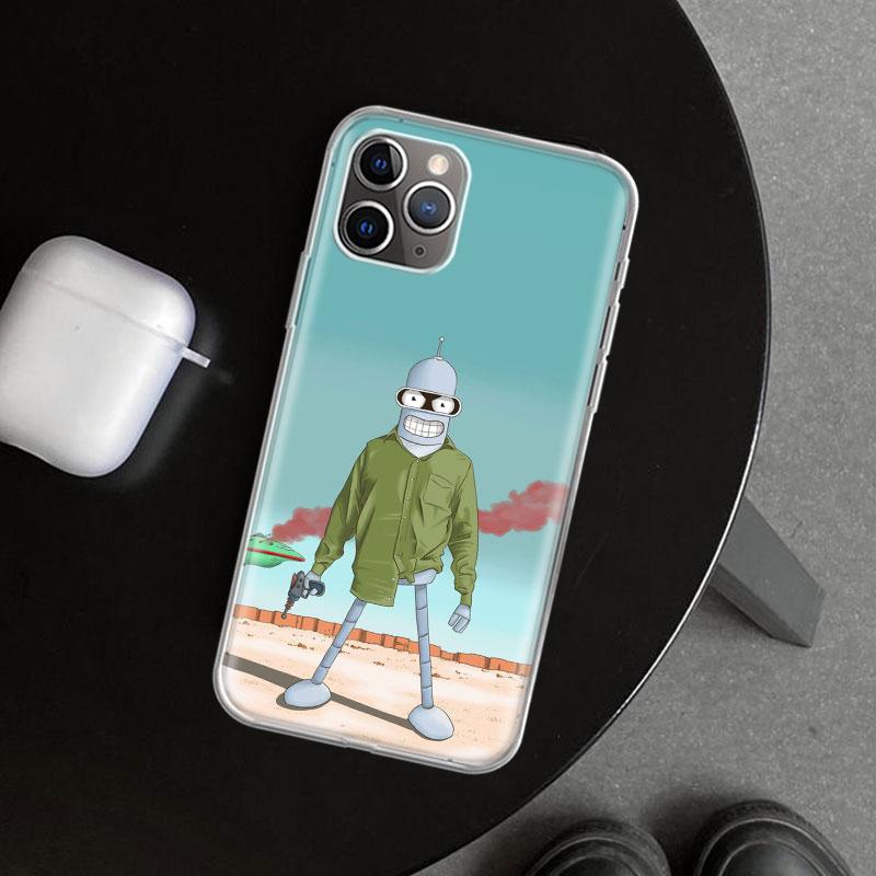 Cartoon F-Futuramas Phone Case Cover for iPhone 11 12 13 Mini 14 15 Plus 16 Pro Max 17 Air 7 8 + SE Art Customized Fundas 11 12