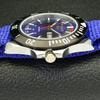 Seiko 5 АВТОМАТИЧЕСКИХ МУЖСКИХ ЯПОНИЯ 6309A ВОССТАНОВЛЕННЫЕ СИНЕГО ЦВЕТА НАРУЧНЫЕ ЧАСЫ a426515-2