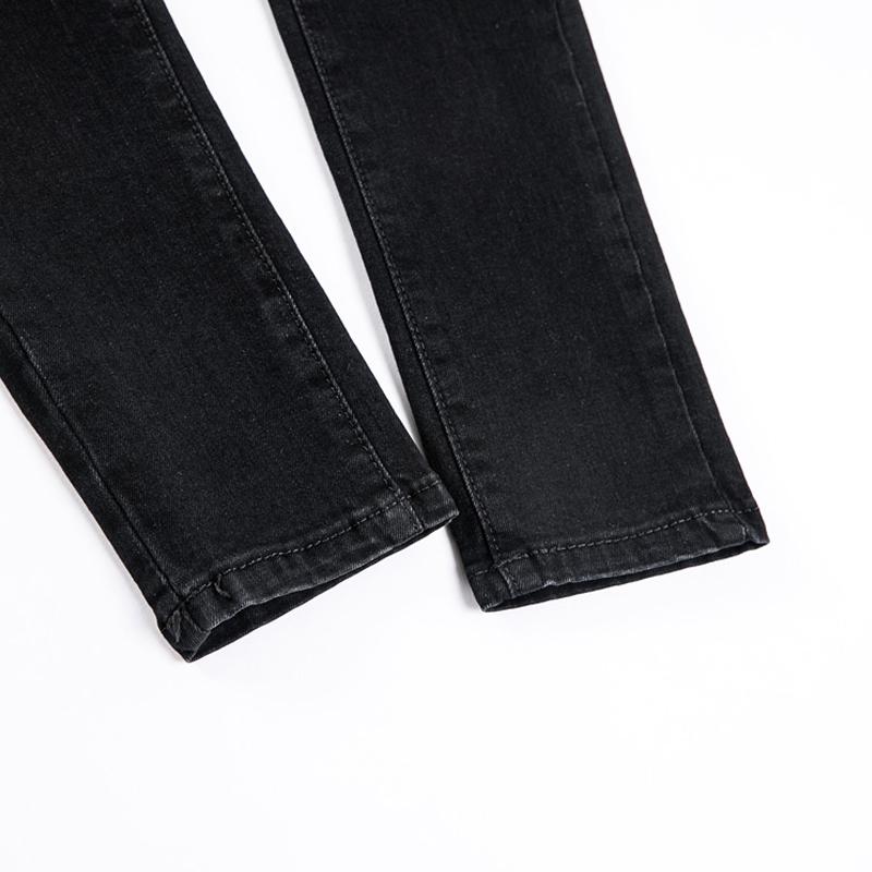 Новые корейские модные женские джинсы с высокой талией, эластичные обтягивающие тонкие повседневные простые джинсовые брюки-карандаш, женские весенне-осенние женские брюки, одежда 2951