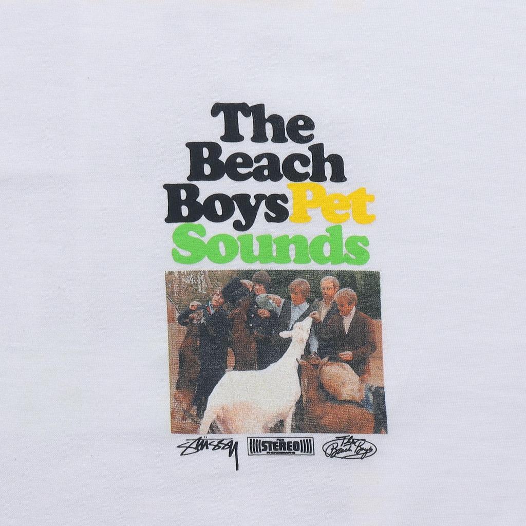 Stussy Футболка с фото группы Beach Boys Унисекс Белый 3903703