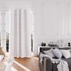 Recycled Cotton Eyelet Curtain 135x250 Cm PIERRE Grey, by Soleil d'Ocre