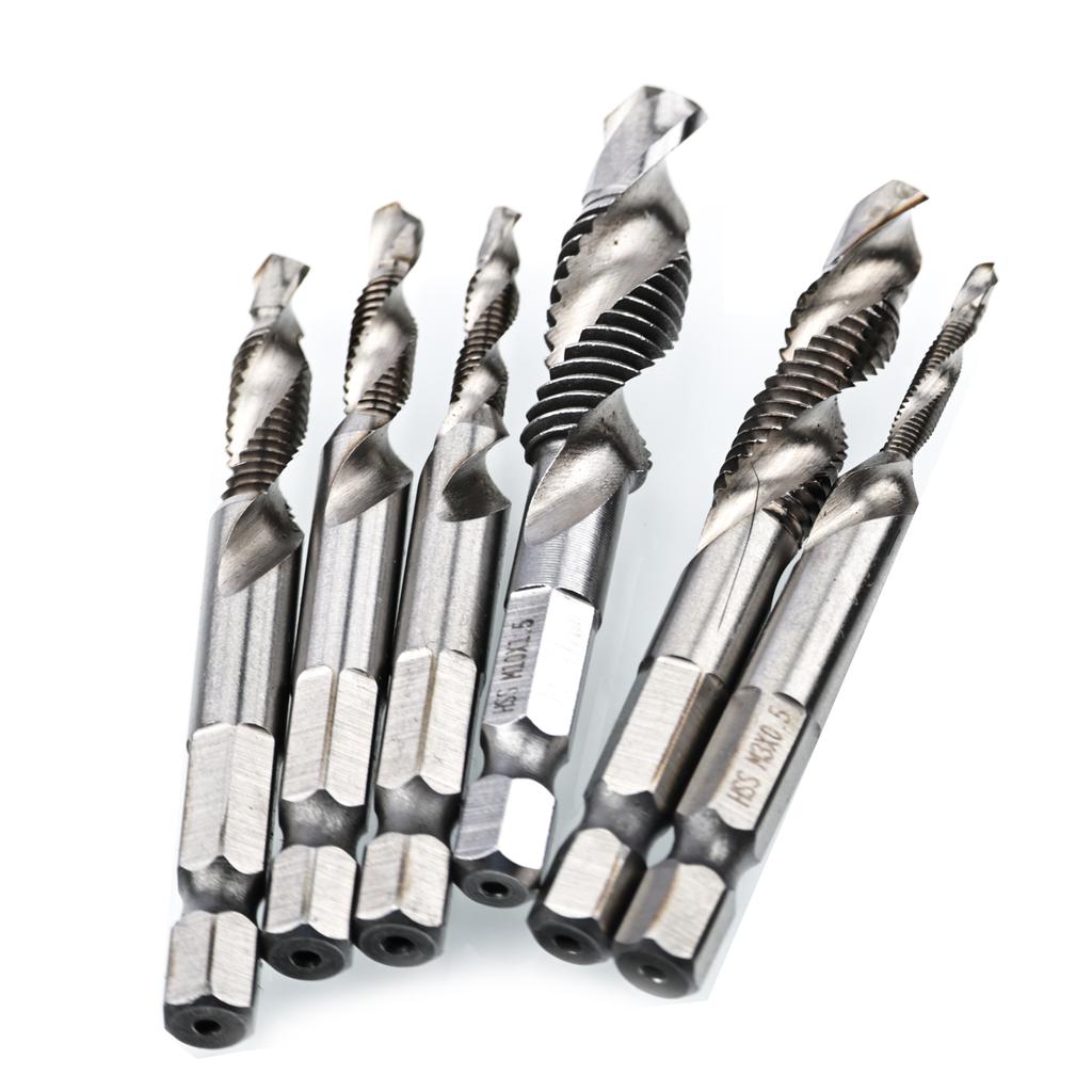 Set Of 6 Tapping Drills M3-M8 In A Silver Case