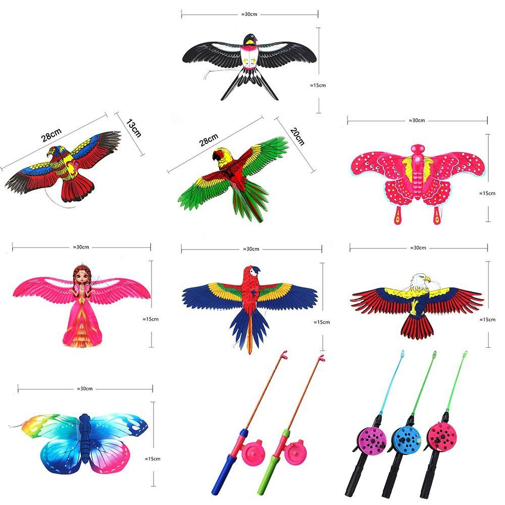 Family Trips Garden Outdoor Sports Plastic Eagle Kite Large Eagle Kites Kite Line Flying Bird Kites