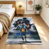 Soccer Player Action Floor Mat Design for Foyer Hallway Study room Dormitory Antislip Carpet Decorate Offices Perfect Gift for Women/Men
