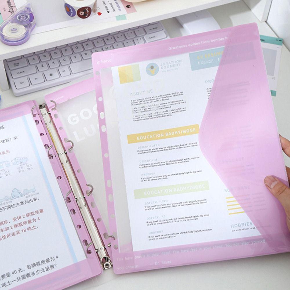 Transparent Data Book 11-Hole Exam Paper Storage Bag New File Bag Students