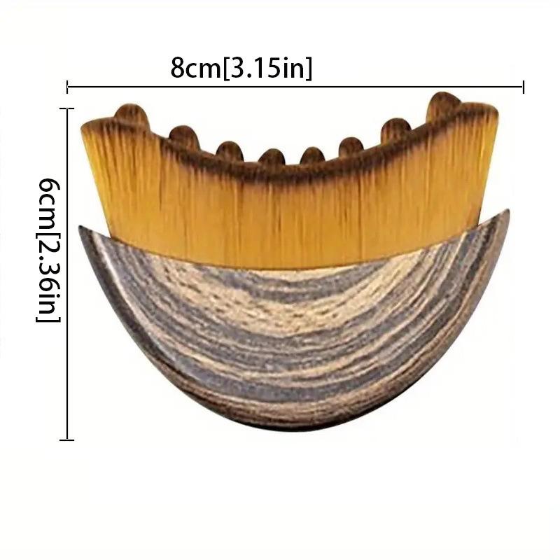 Лимфодренажная контурная и массажная щетка для лица