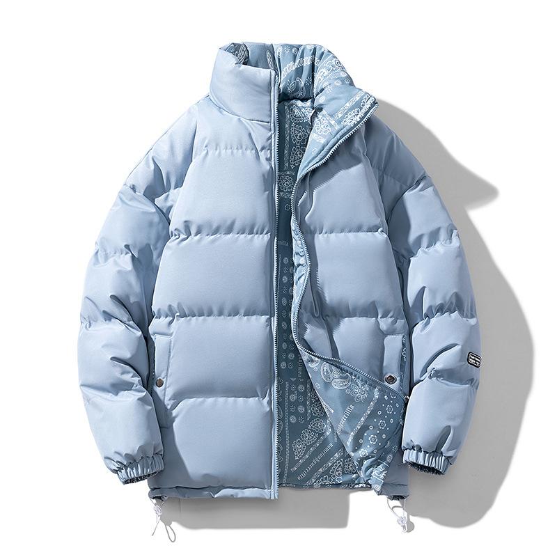 Зимняя двухсторонняя хлопковая утепленная одежда в гонконгском стиле для мужчин, свободная и теплая, модная, красивая и популярная, пальто, универсальные хлопковые утепленные куртки