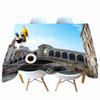 Arch Bridge View Pattern Tablecloth Thicken Cotton Rectangular Round Table Cloth For Wedding Picnic Party