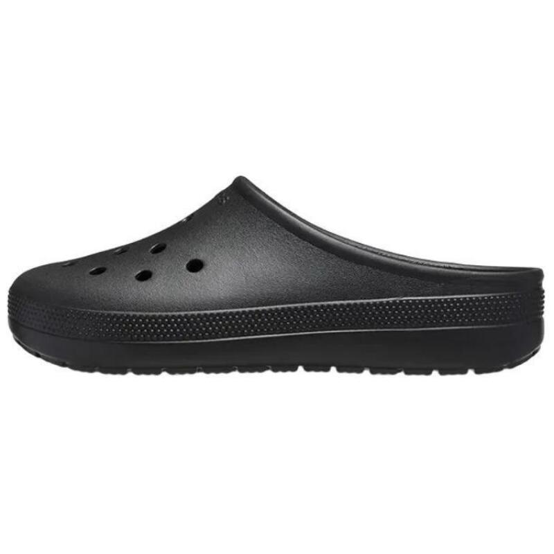 Crocs Модный тренд Простые дырчатые туфли Женские Черные