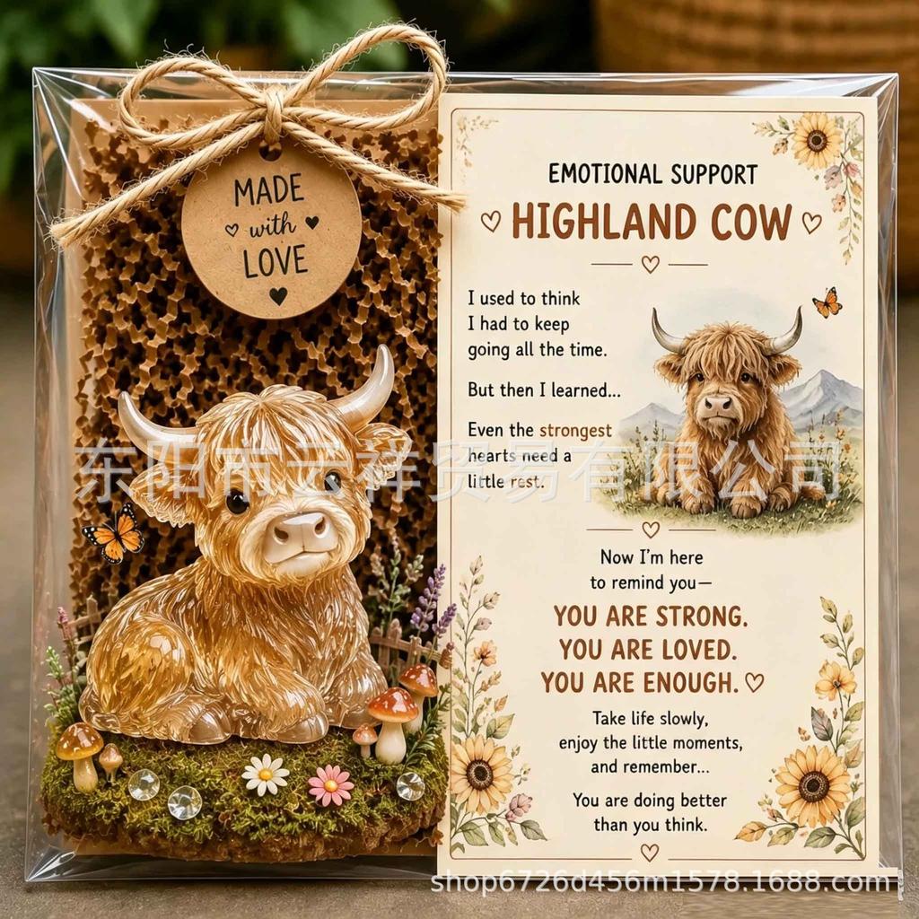 Glass Animal Gifts for Emotional Support Flat Acrylic Memorial Pocket Hug Keepsake, 11 Animal Styles for Comfort